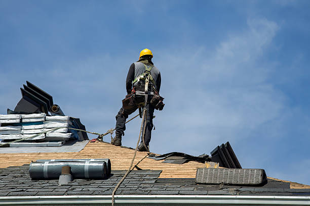 Professional Gutter Installation technician working in Huntington, WV